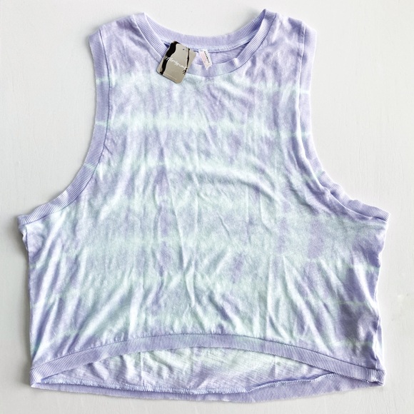 Free People Tops - Free People Cropped Tie-Dye Tank